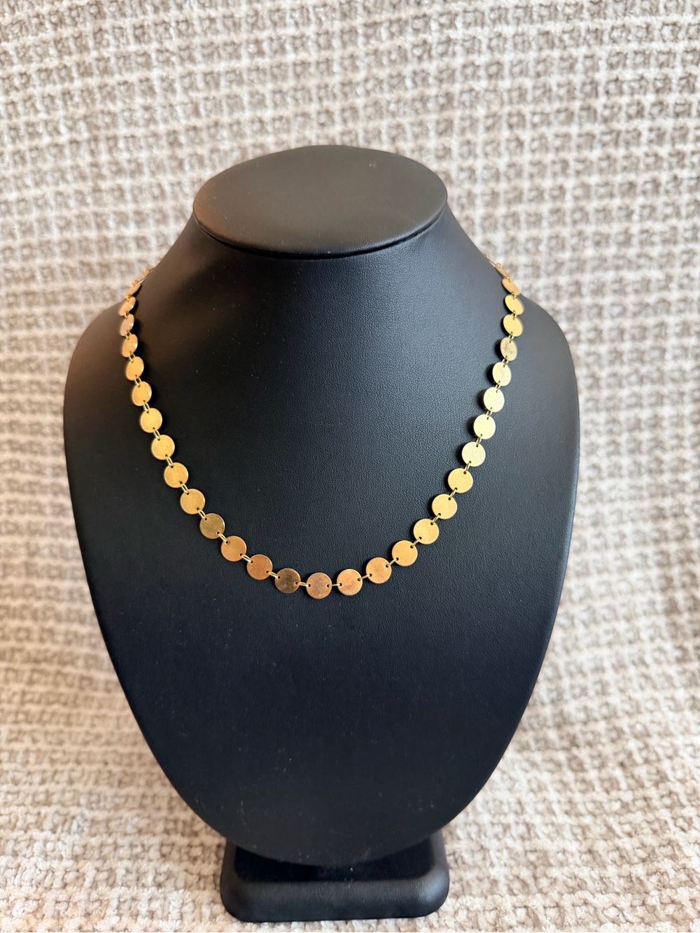 Gold Disc Link Necklace - Women Jewelry